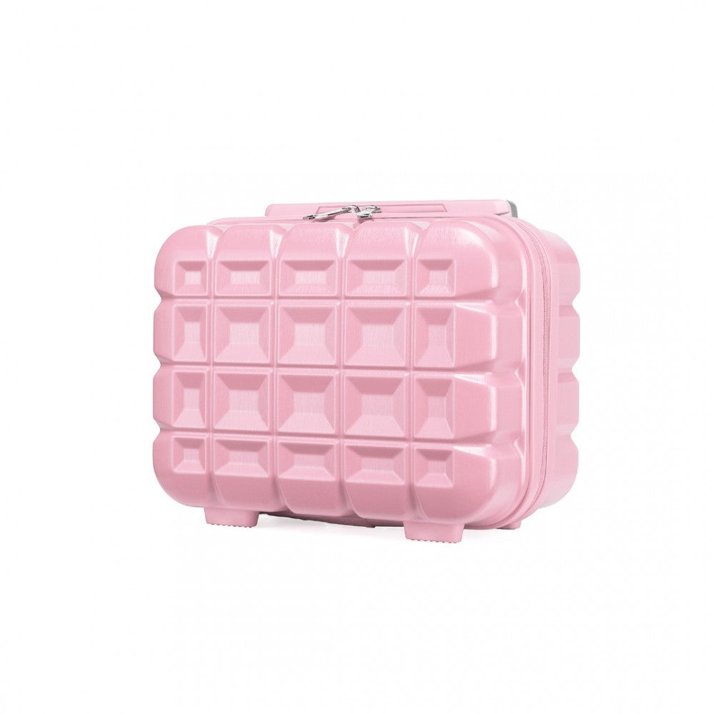 bag  Kono 13 Inch Lightweight Hard Shell ABS Vanity Case Moda Bags Moda Bags