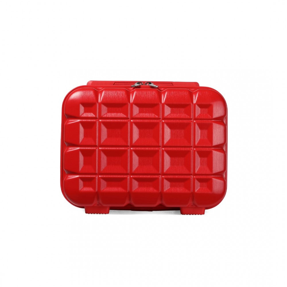 bag  Kono 13 Inch Lightweight Hard Shell ABS Vanity Case Moda Bags Moda Bags