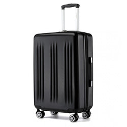 28 Inch Sleek Striped Check-In Suitcase