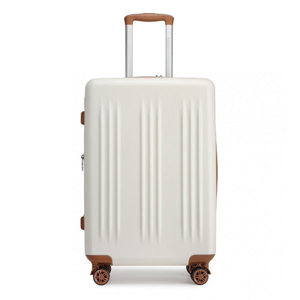 28 Inch Sleek Striped Check-In Suitcase