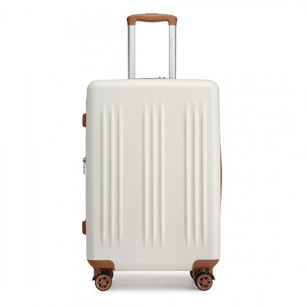 28 Inch Sleek Striped Check-In Suitcase