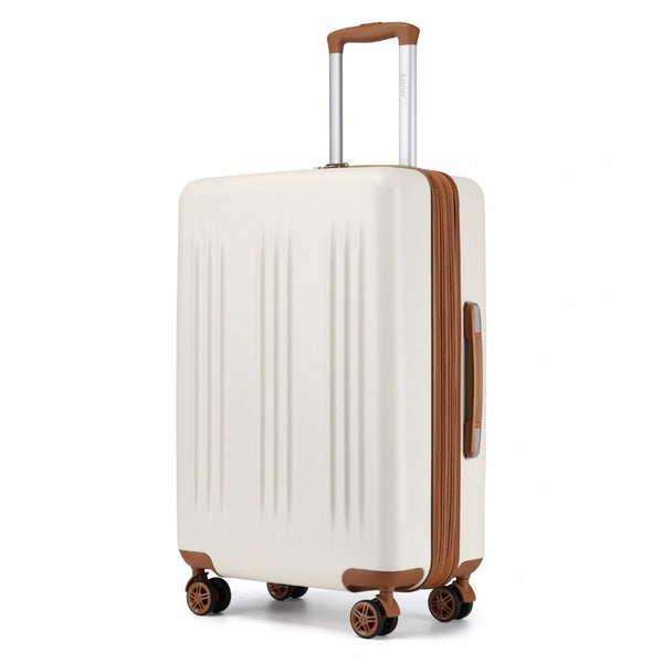 28 Inch Sleek Striped Check-In Suitcase