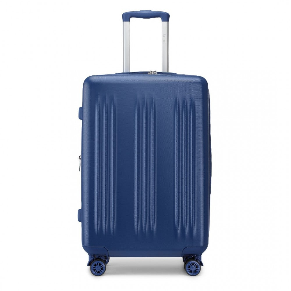 bag  24 Inch Sleek Striped Check-In Suitcase Moda Bags Moda Bags