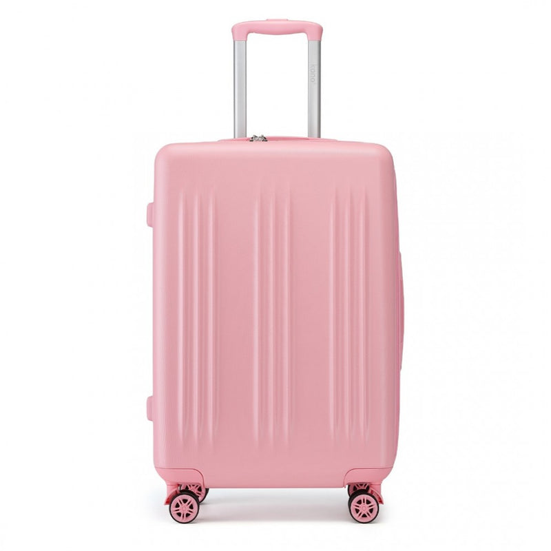 28 Inch Sleek Striped Check-In Suitcase