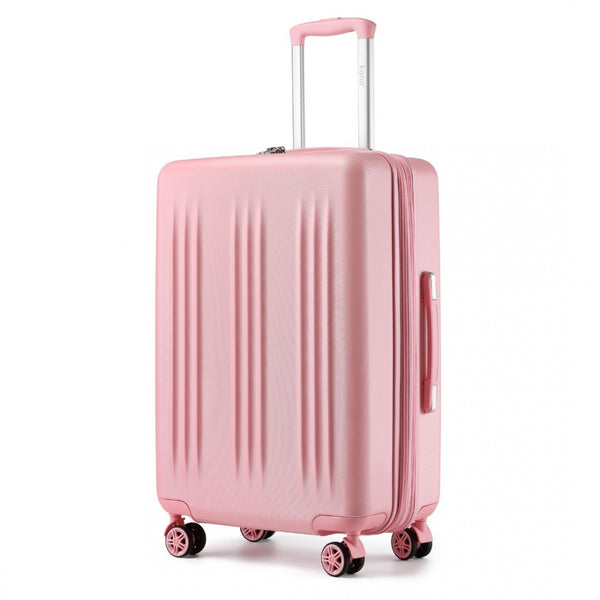 28 Inch Sleek Striped Check-In Suitcase