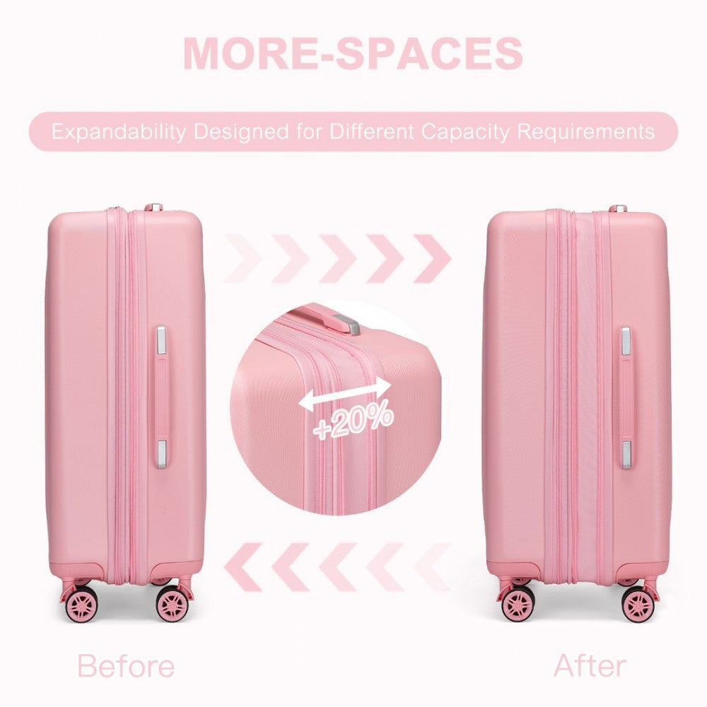 bag  28 Inch Sleek Striped Check-In Suitcase Moda Bags Moda Bags
