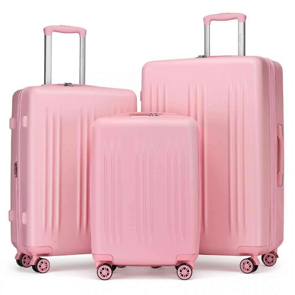 bag  3 Piece Luggage Set 20/24/28 Inch Sleek Striped Moda Bags Moda Bags