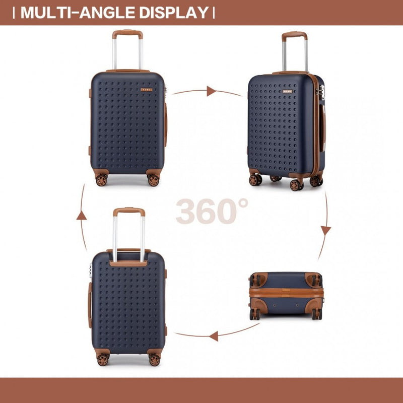 bag  Kono Stylish ABS+PC 28 Inch Polka Dot Hard Shell Moda Bags Moda Bags
