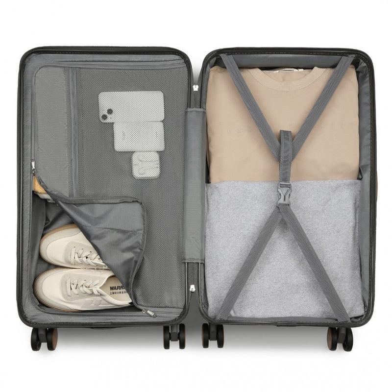 Hard Shell Check-In Suitcase - Grey