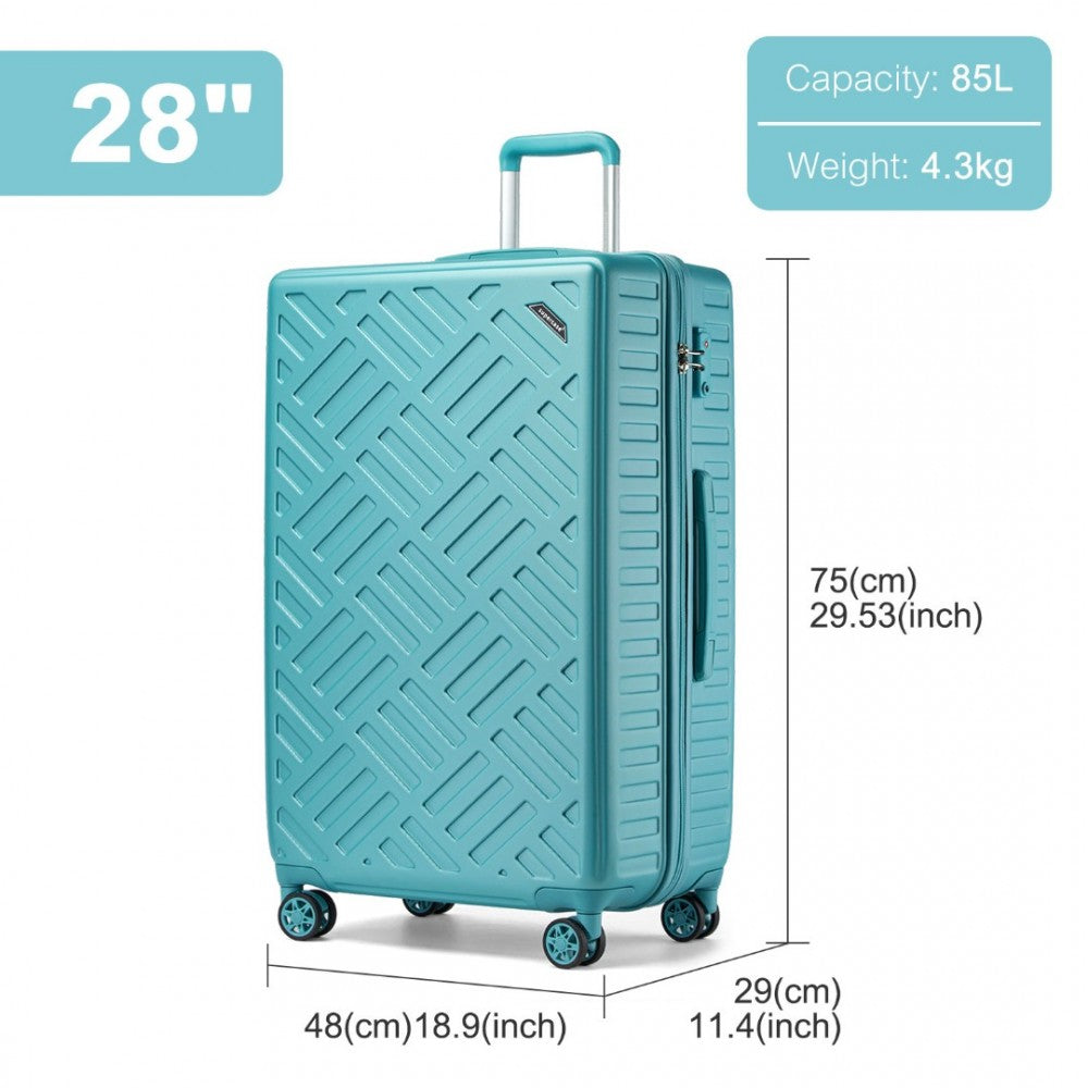 bag  Supercase 28 Inch Sleek Geometric Pattern Hard Shell Moda Bags Moda Bags