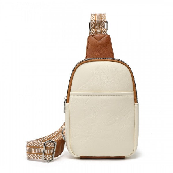 Miss Lulu Convertible PU Leather Multi-Wear Chest Bag