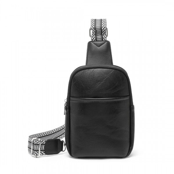 Miss Lulu Convertible PU Leather Multi-Wear Chest Bag