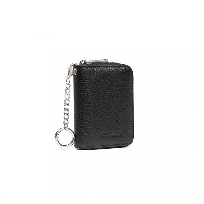 LP2120 - Miss Lulu RFID Blocking Basic Zip Around Wallet - Black