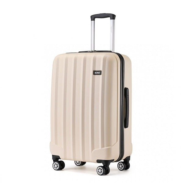 bag  Kono 24 Inch Striped ABS Hard Shell Luggage Moda Bags Moda Bags