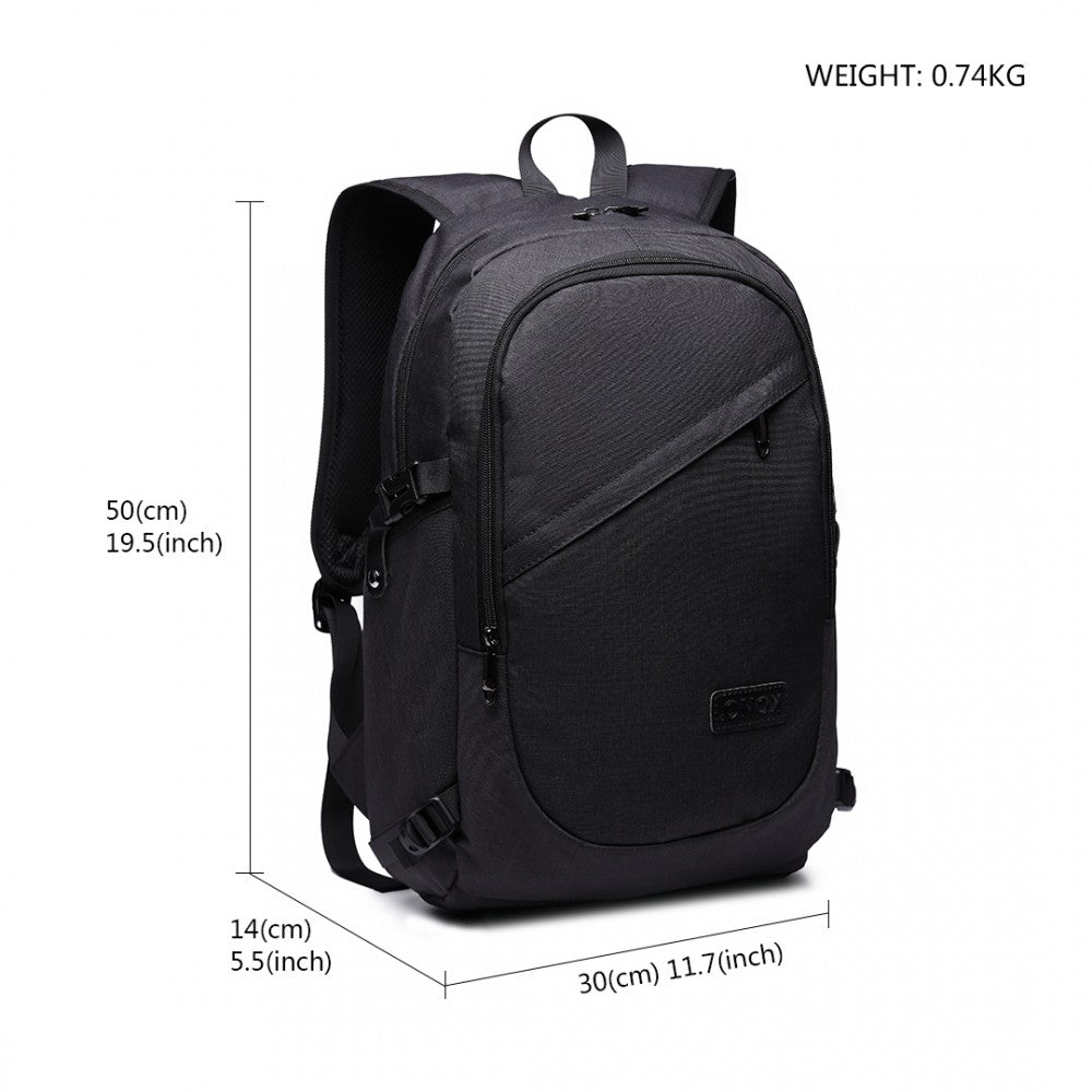 bag  Kono Business Laptop Backpack with USB Charging Port Moda Bags Moda Bags