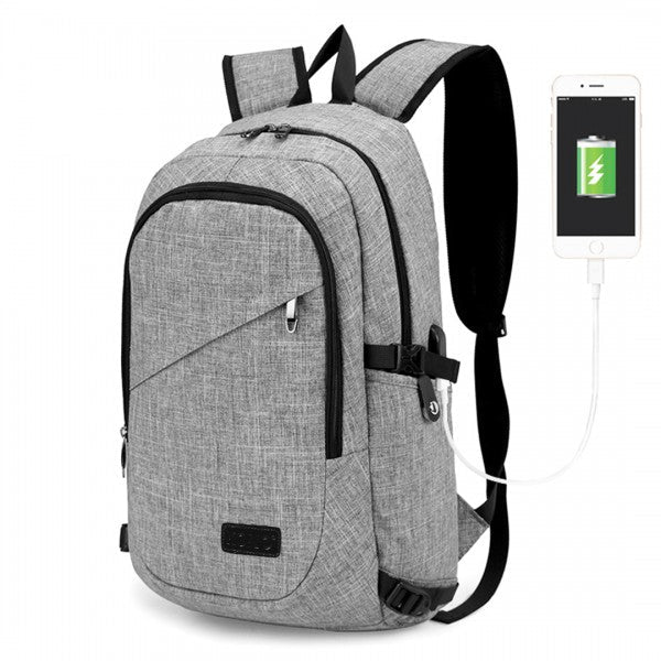 bag  Kono Business Laptop Backpack with USB Charging Port Moda Bags Moda Bags